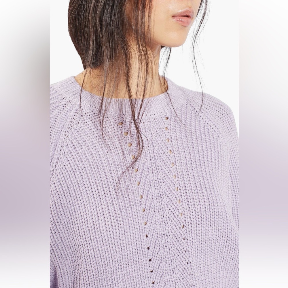 Topshop Chevron Rib Boxy Sweater - Picture 3 of 7